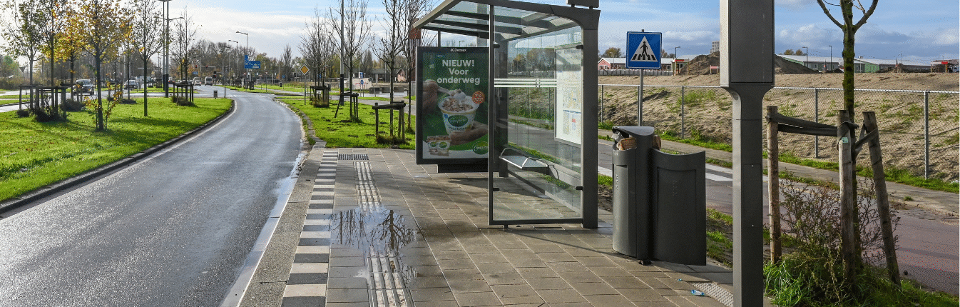 projectpagina toegankelijkheid van bus- en tramhaltes Fotograaf: E. van Eis
